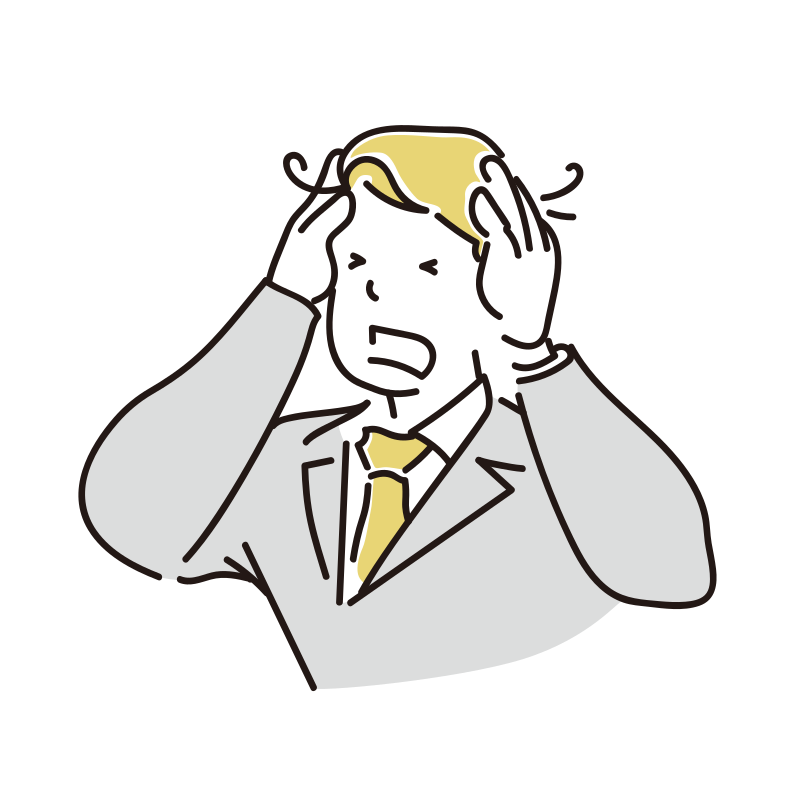 頭を抱える経営者